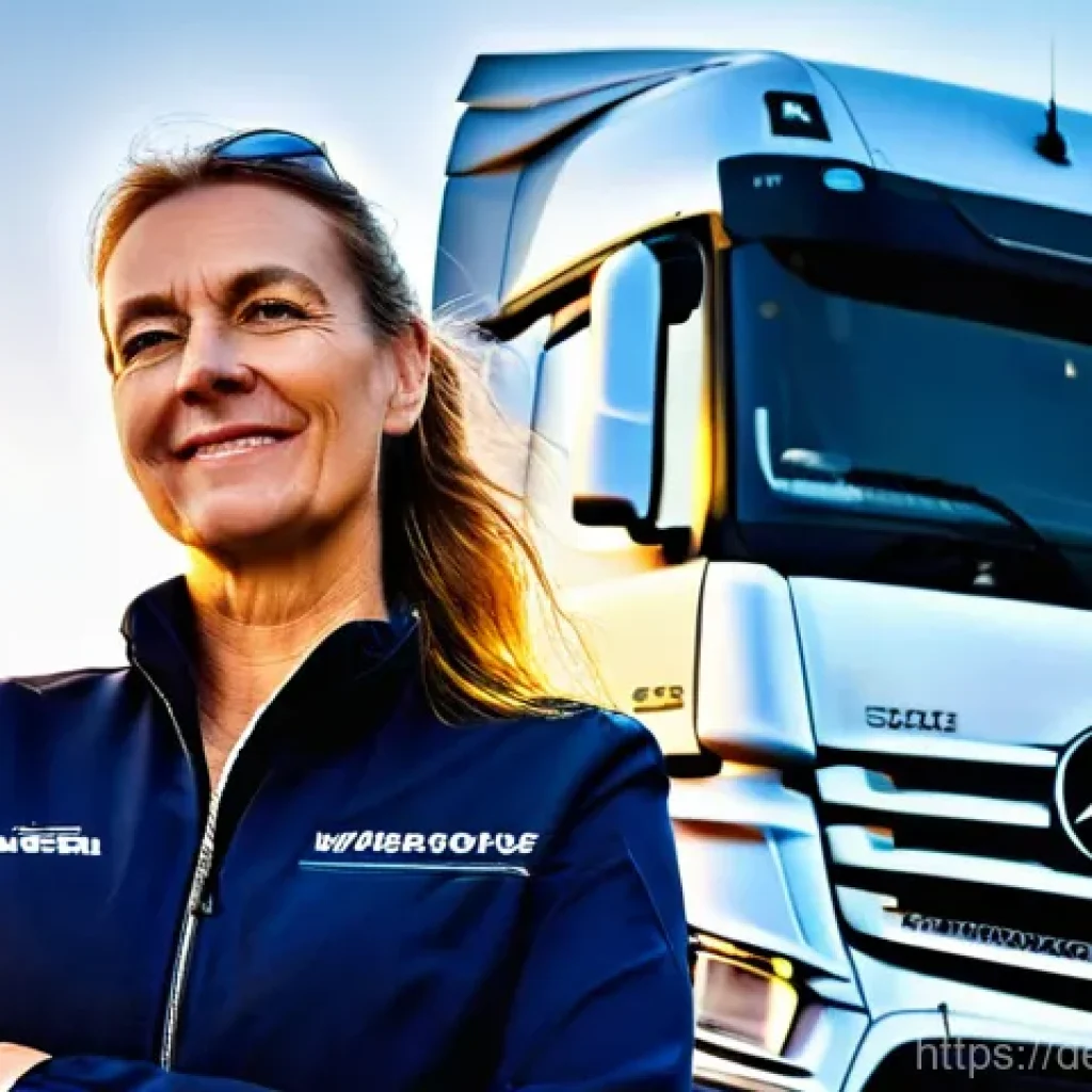 도로교통사 자격증 취득 후 취업 전략 - **Prompt 1: The Modern German Professional Driver**
    "A vibrant, high-definition photograph of a ...